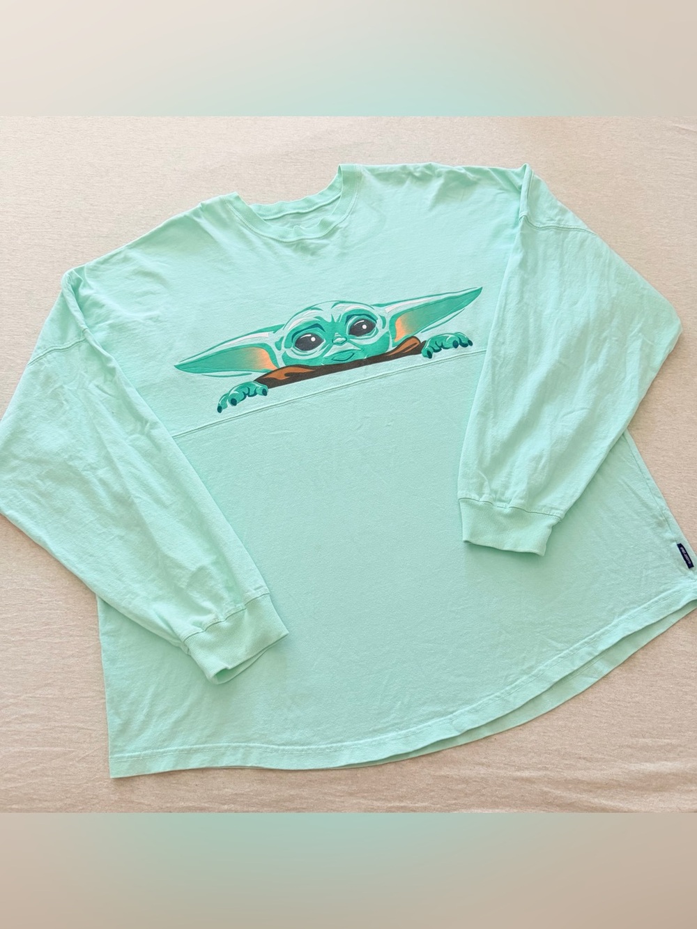 Disney Parks mint green The Mandalorian Grogu spirit jersey